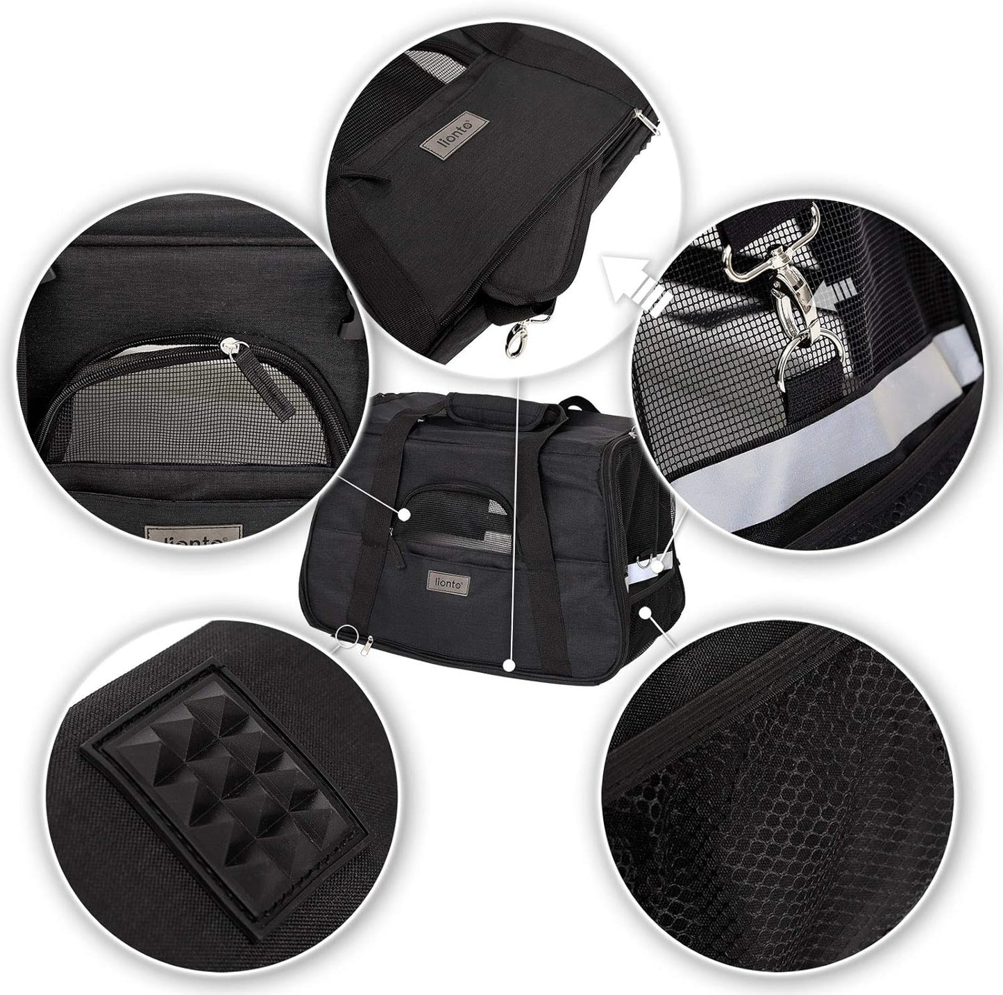 Hundetasche, Schwarz