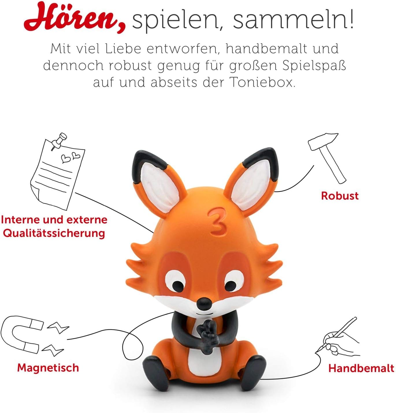 Hörfigur für Toniebox: 30 Zähllieder (ab 3 Jahre), Zähllieder