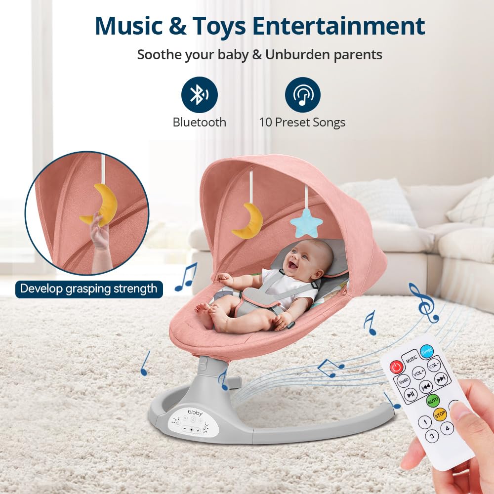 Elektronische Babywippe, Rosa