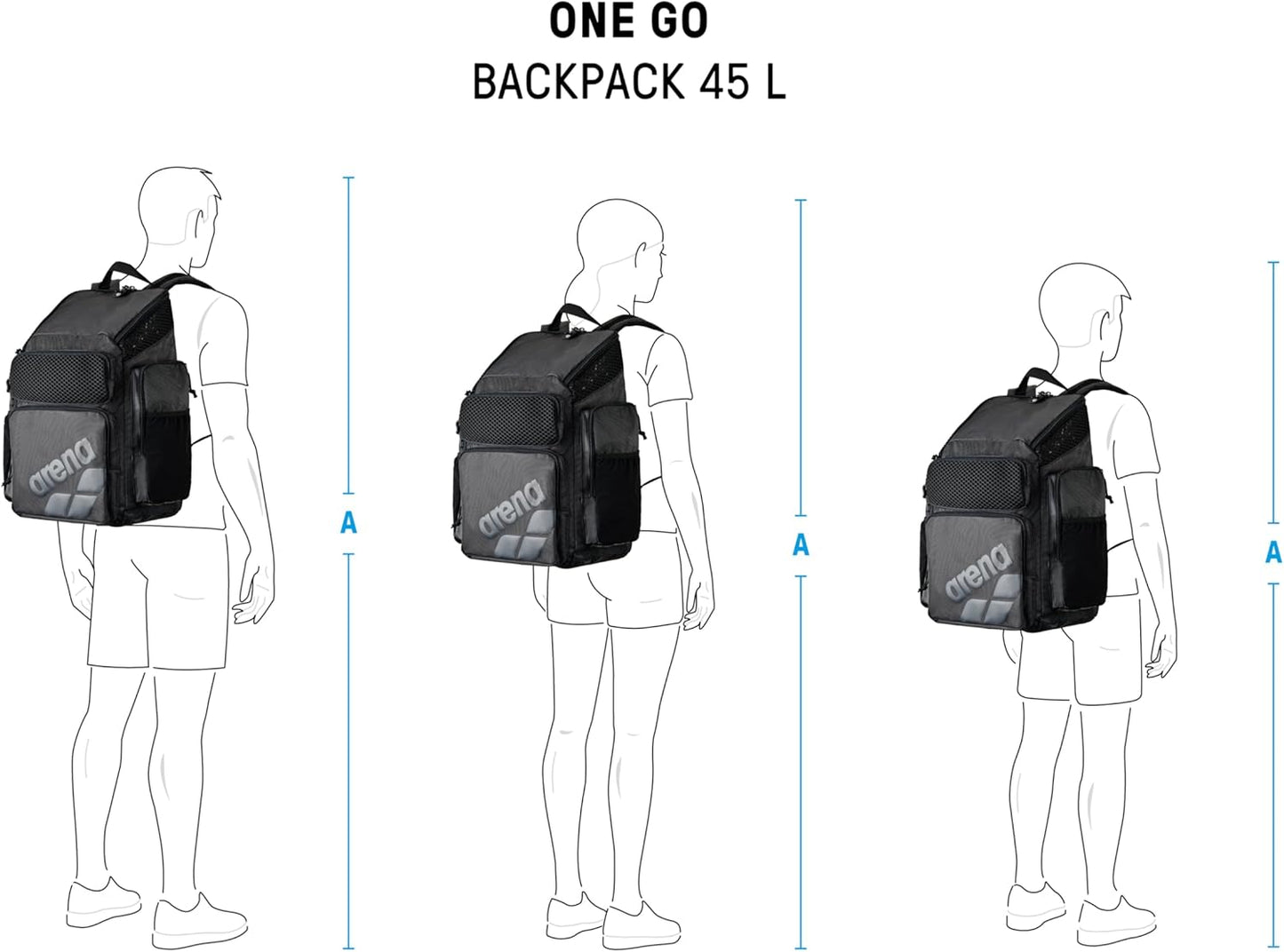 One Go Schwimm- und Sportrucksack, Navy