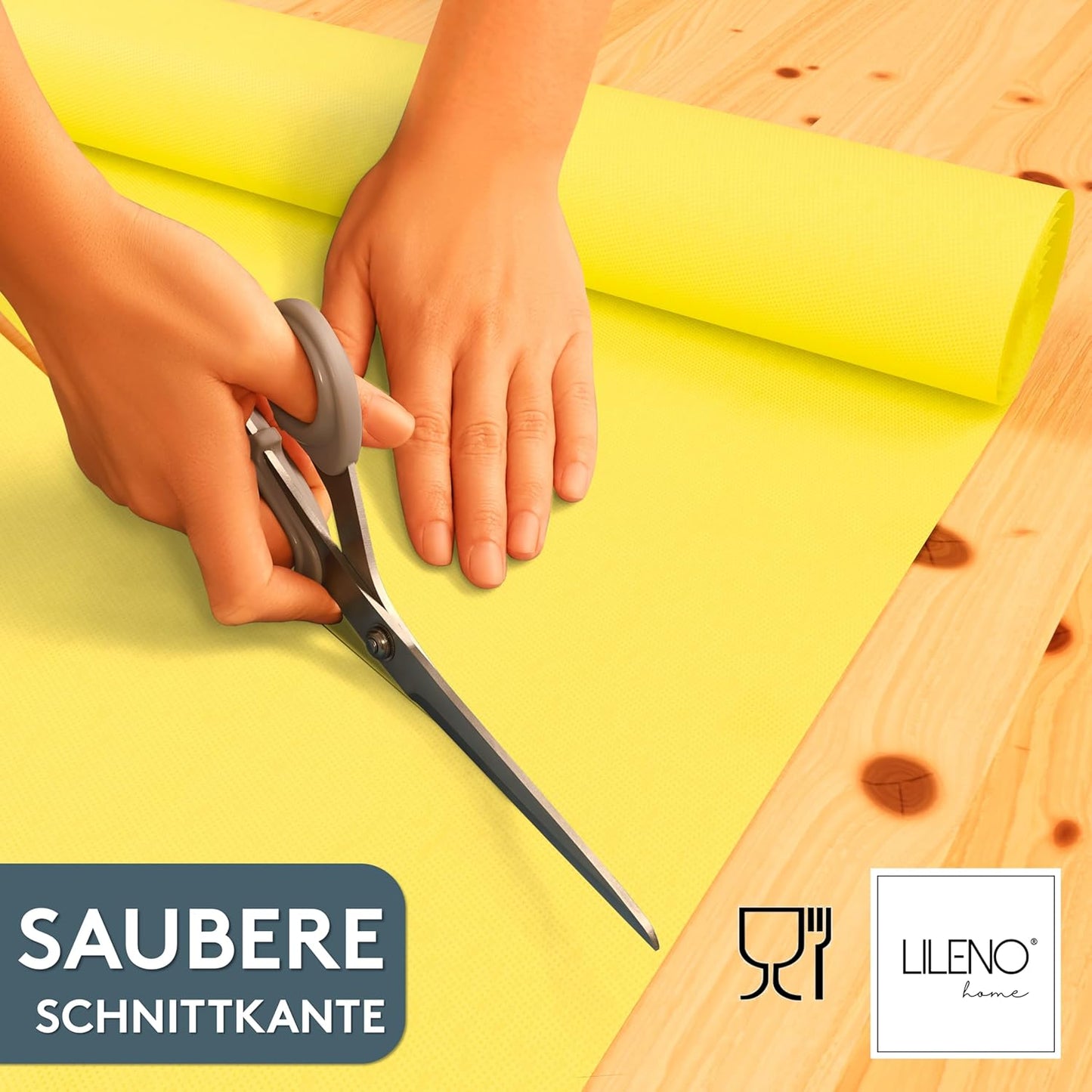 Abwaschbare Tischdeckenrolle, 2500 x 110 cm (Rechteckig) Gelb