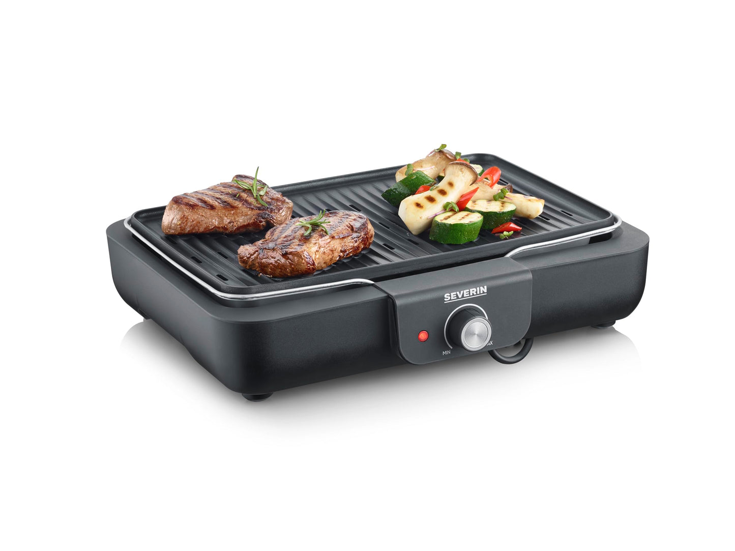Tischgrill PG 8556, Aluminium-Grillplatte