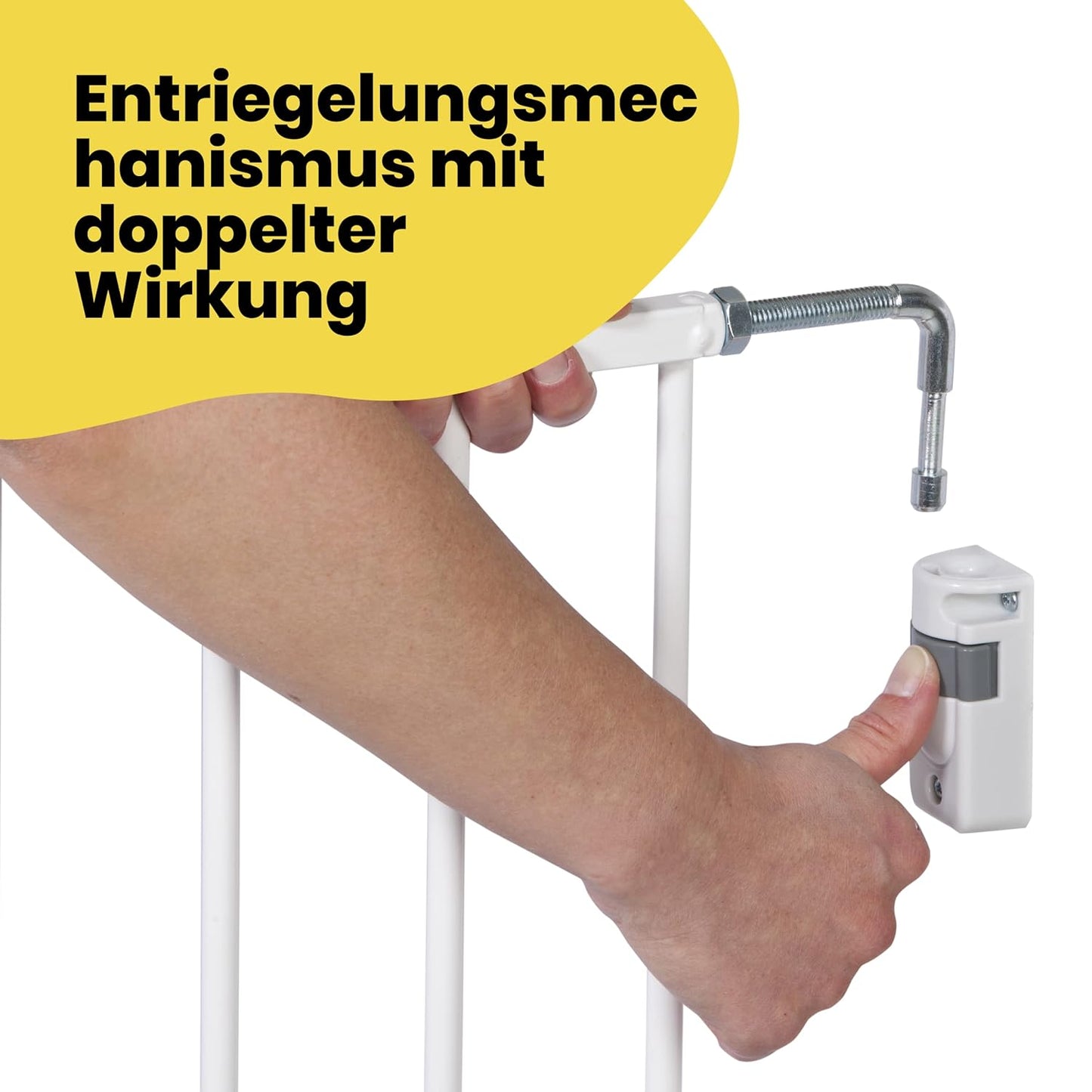 Wall Fix Treppenschutzgitter Metall Weiss, Wall Fix White