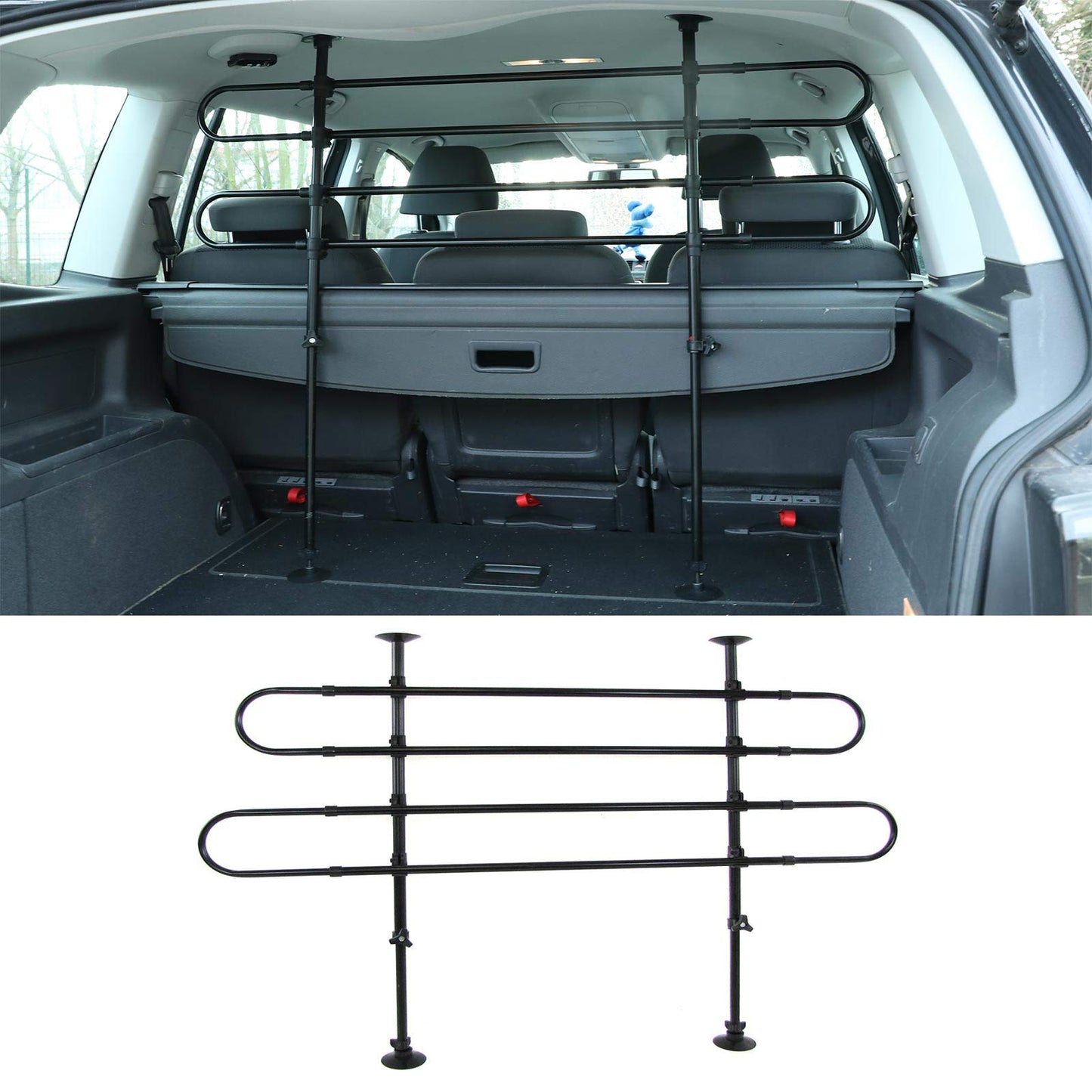 Universal-Kombi-Hundegitter für PKW