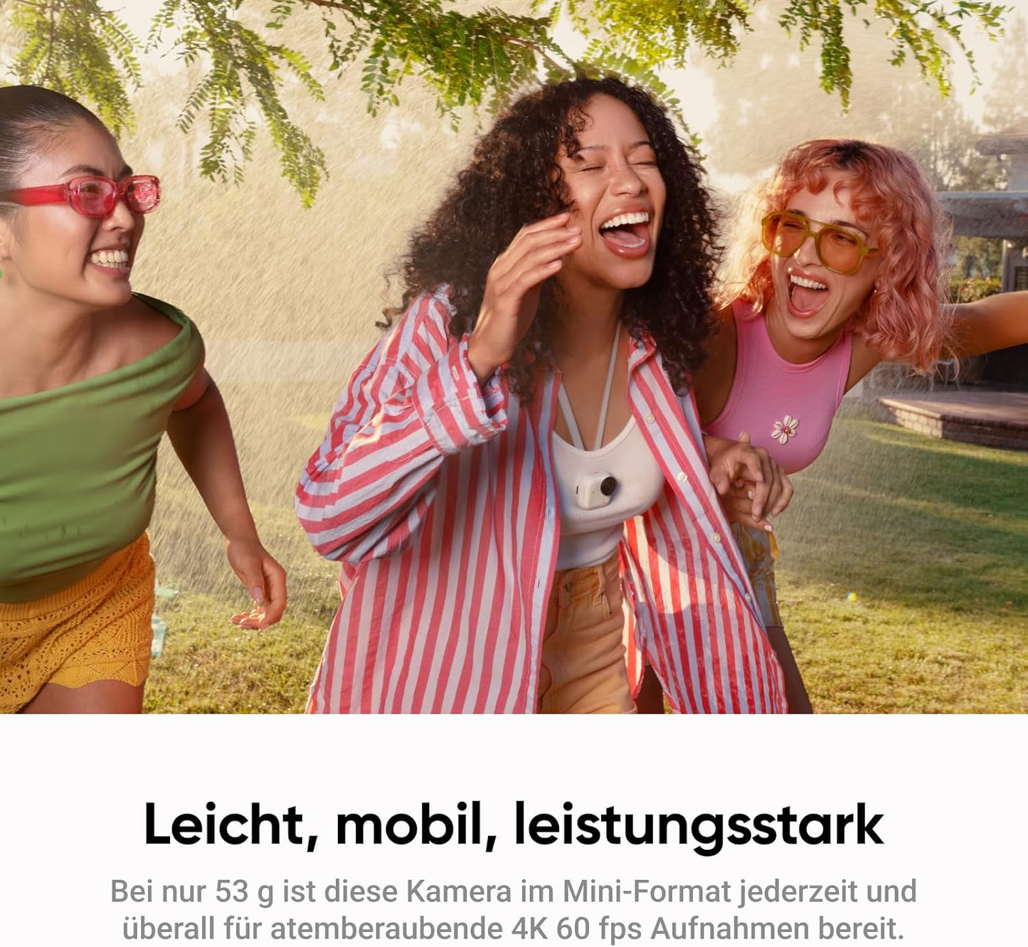 GO Ultra 4K Vlogging-Kamera, Nachtschwarz Standard-Bundle(Ohne microSD Karte)