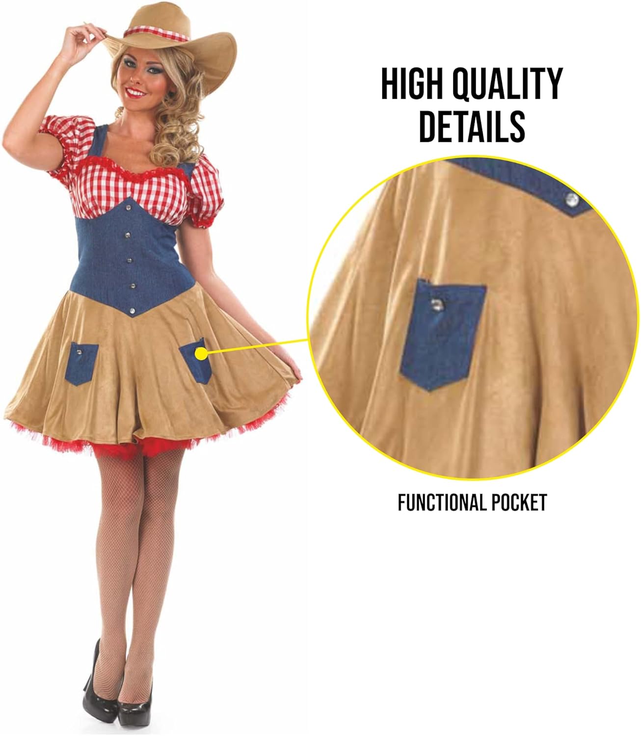Kostüm Saloon Girl, L