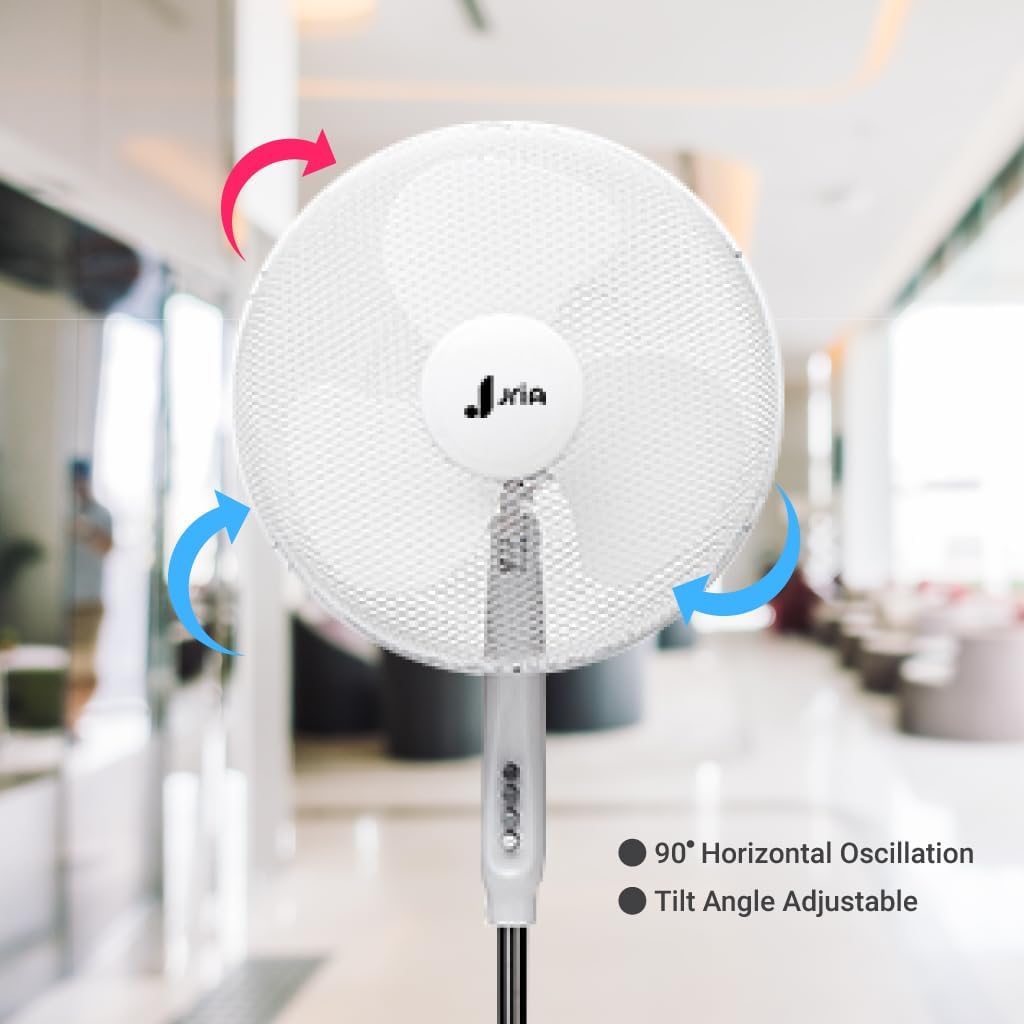 Leiser Standventilator 40 cm, höhenverstellbar