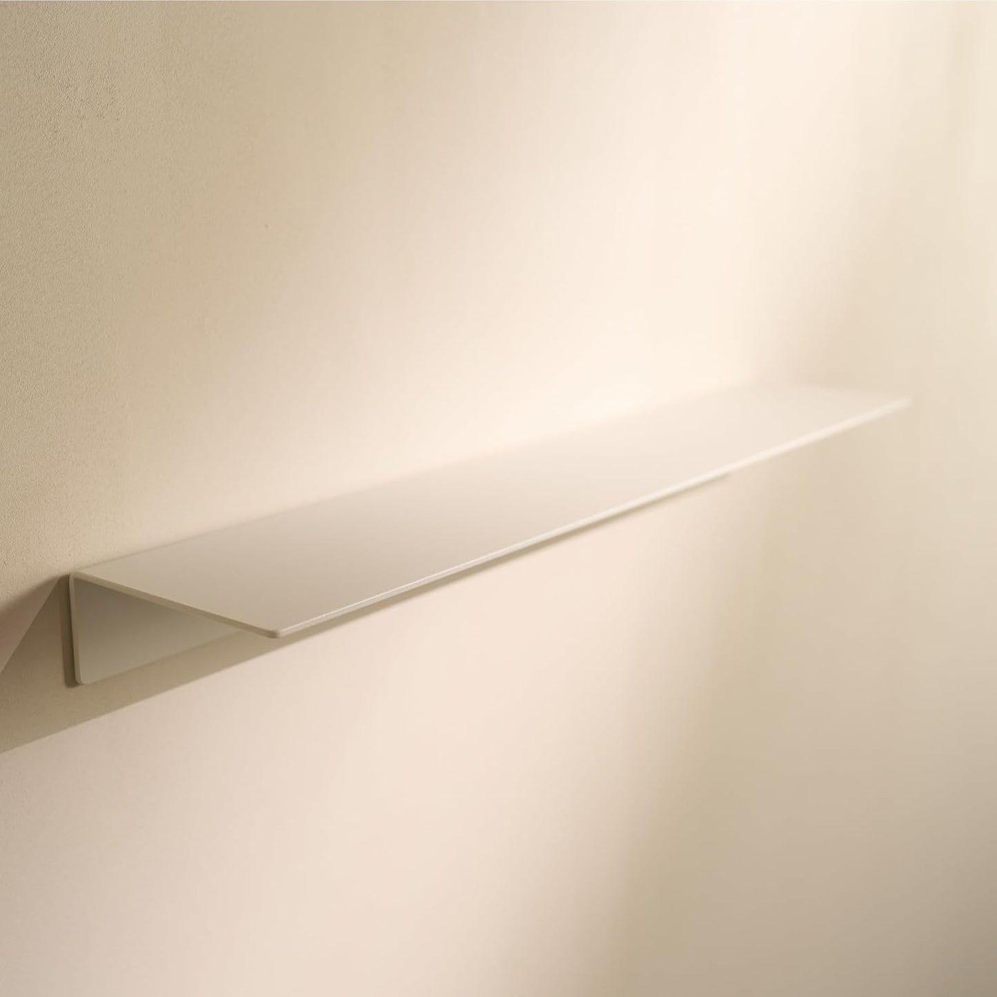 Wandregal ohne Bohren, Weiss 58 cm