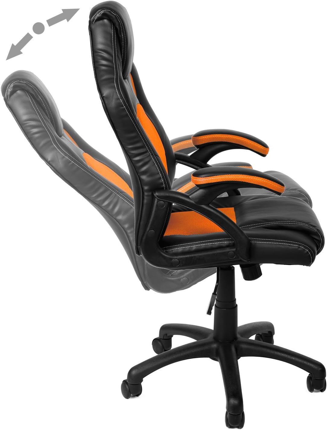 Schreibtischstuhl, Orange