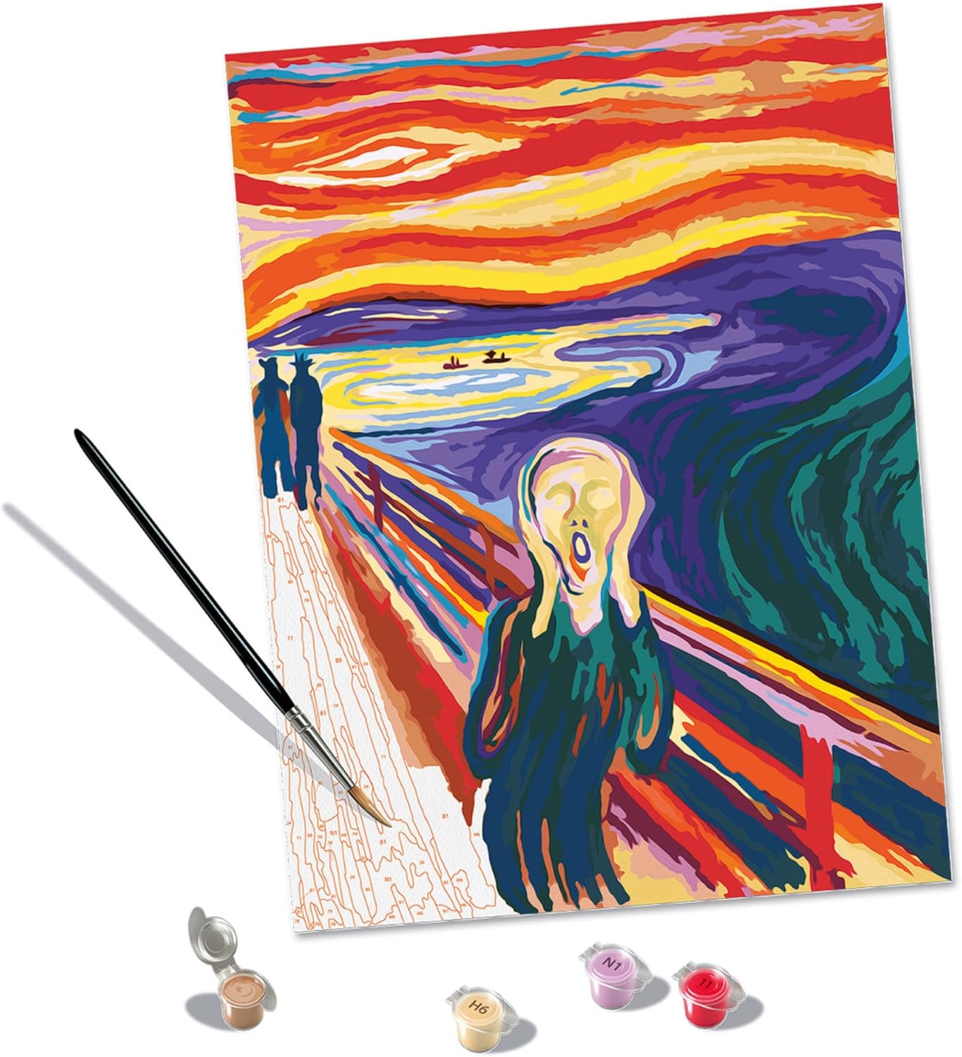 CreArt Malen nach Zahlen: Der Schrei (Edvard Munch), CreArt Art Collection - Munch: Der Schrei