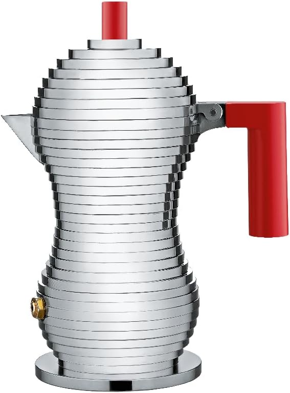 Kaffeekanne für 1 Tasse, Rot 7.5 x 10.5 x 13.5 cm für 1 Tasse