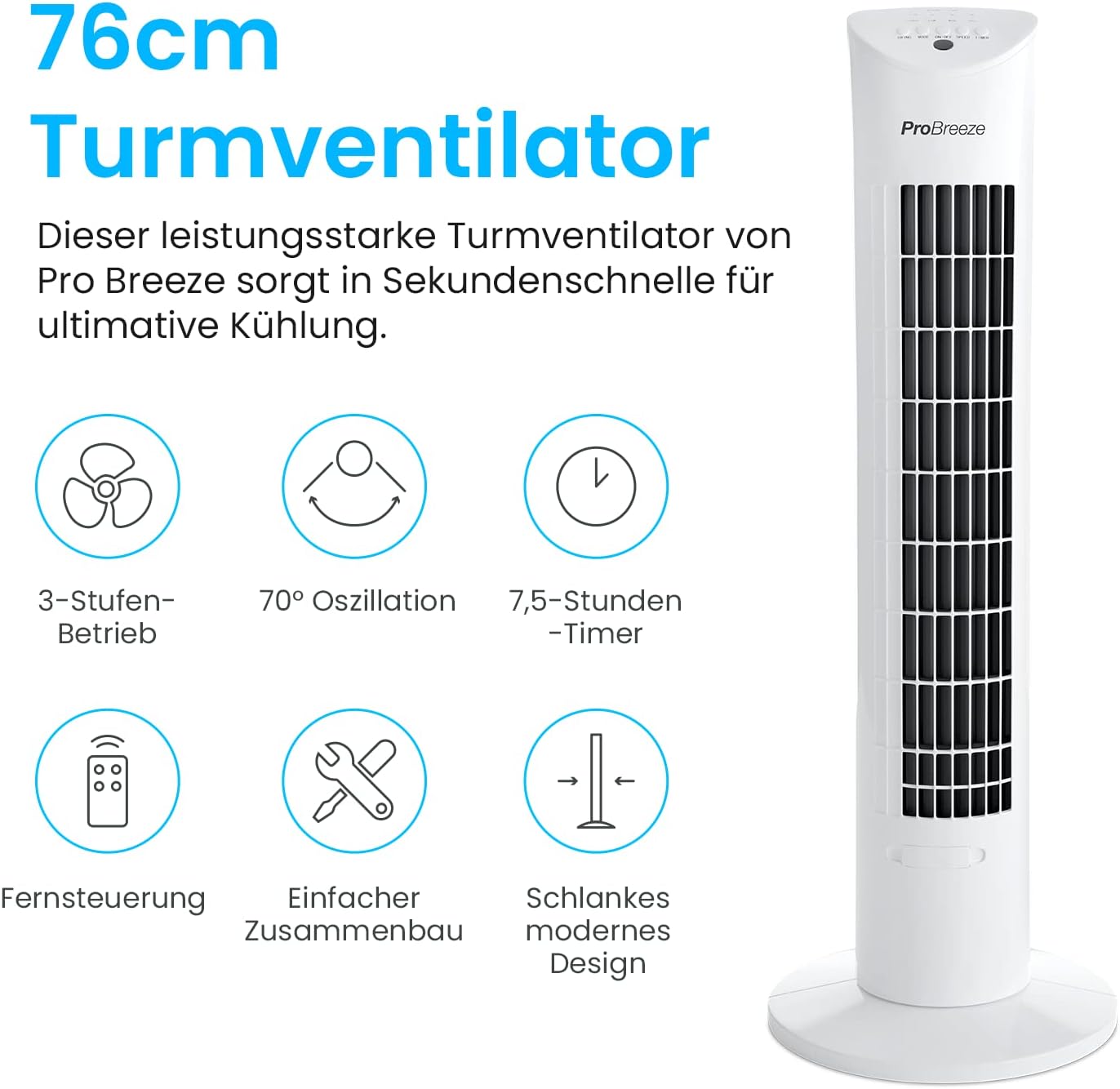 Turmventilator, Weiss