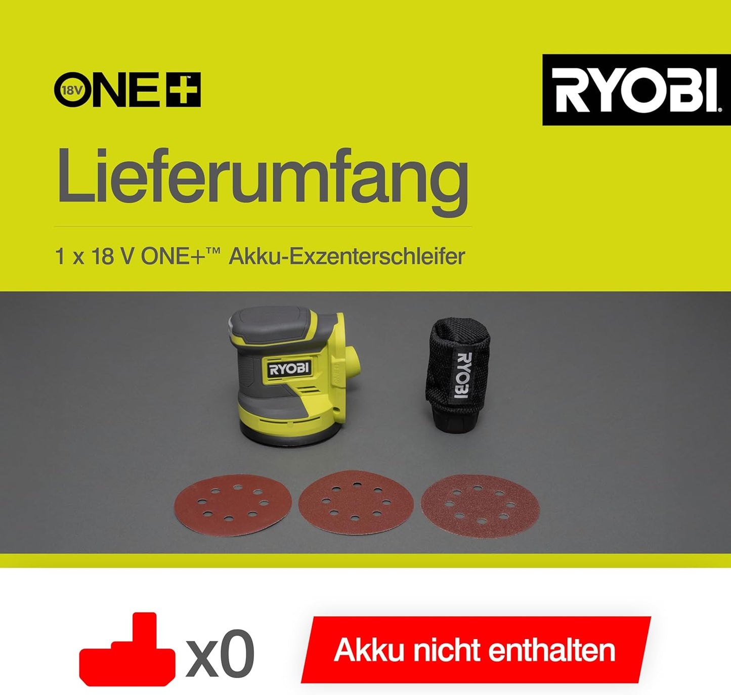 Akku-Exzenterschleifer RROS18-0, RROS18-0