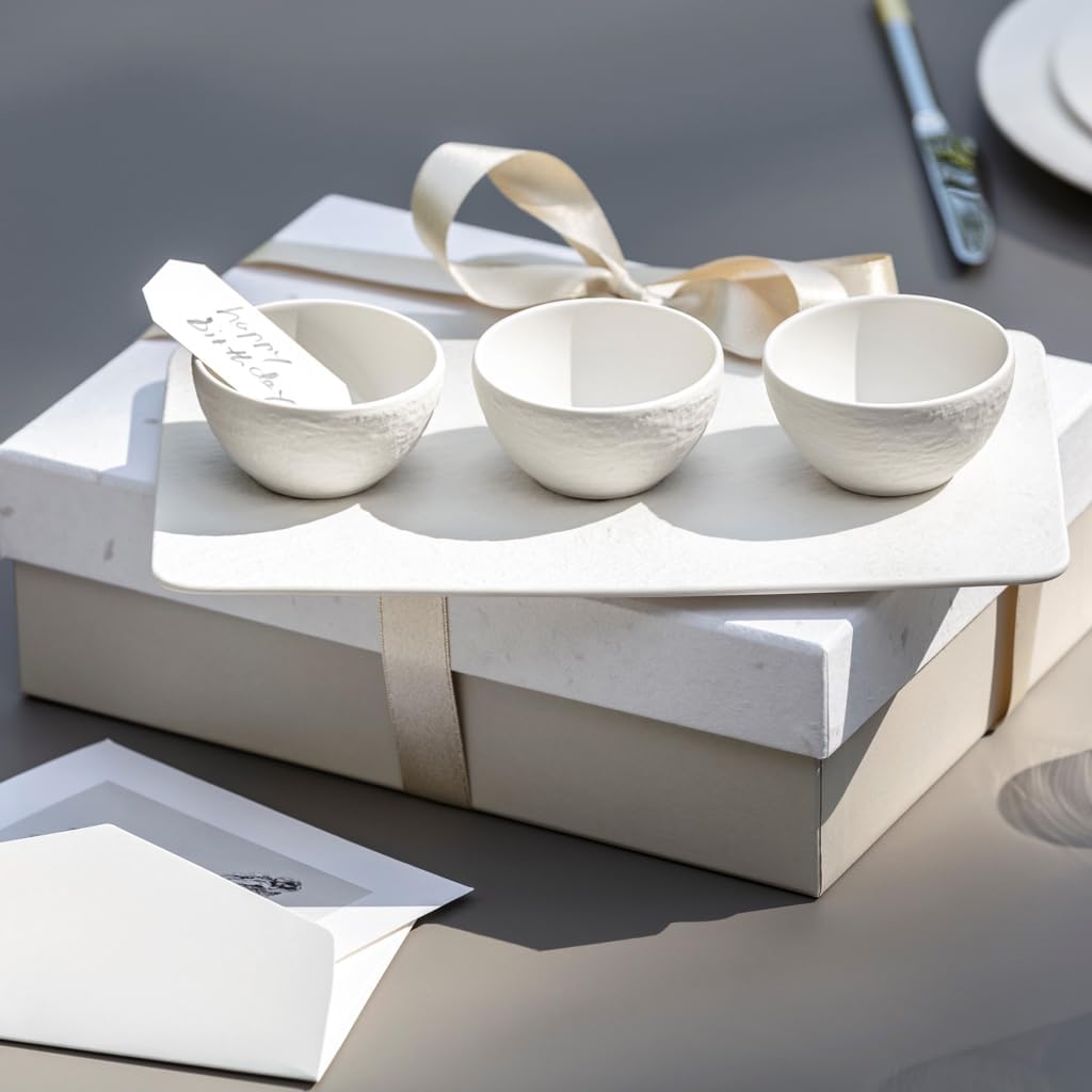 4-teiliges Set Dipschälchen-Set, Weiss Dip Schale | 4-tlg.