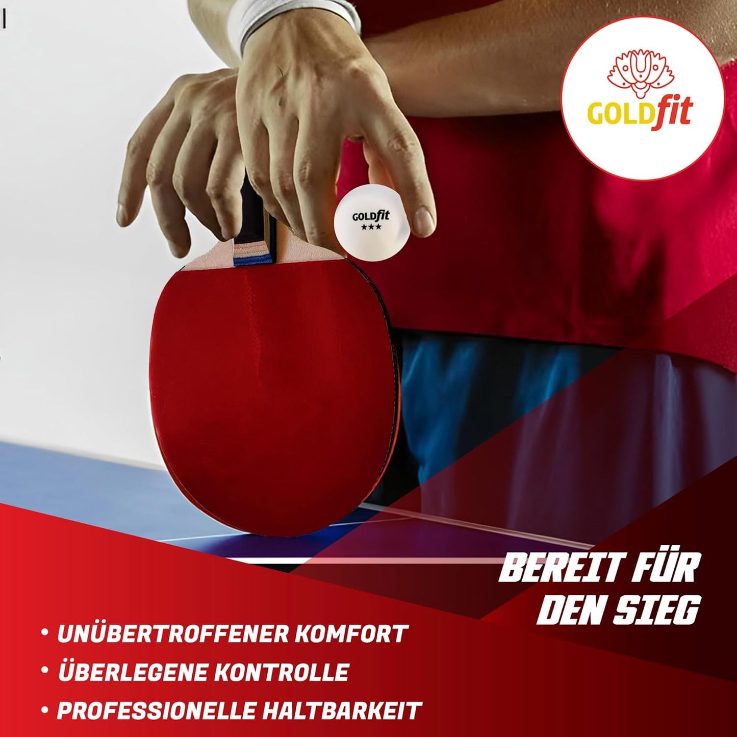 Tischtennisschläger Set mit 3 Bällen