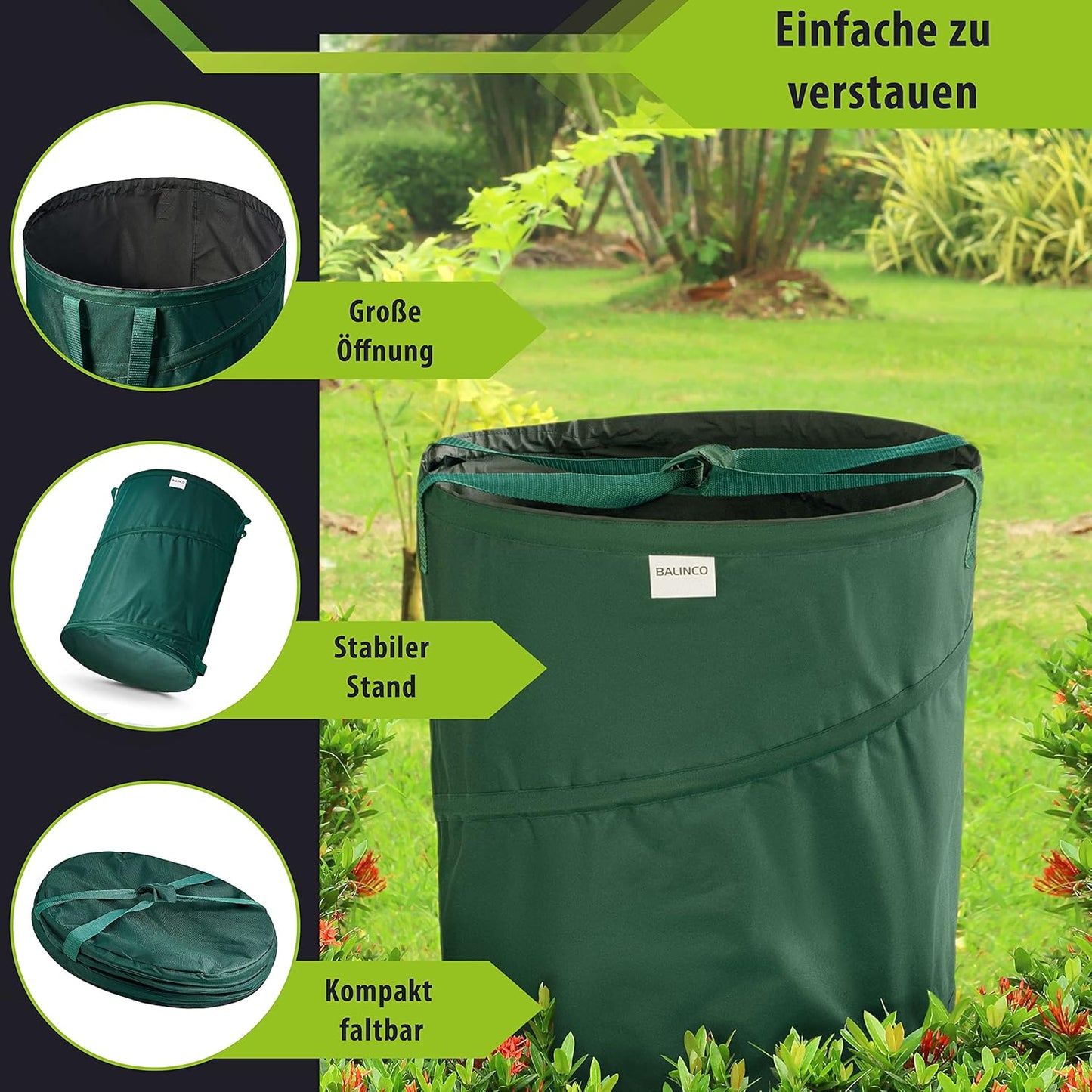 Pop-Up Gartenabfallsack, 1 stück (1er Pack)
