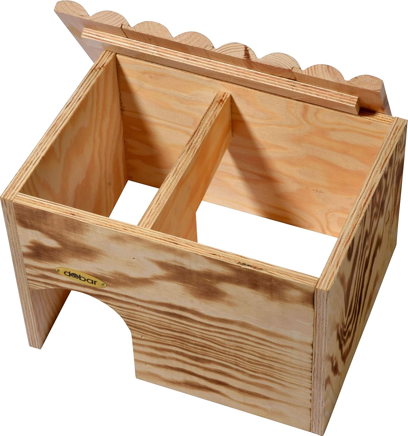 Igelhaus Bausatz mit Schleuse (30,5 x 26,5 x 24 cm), Geflammt