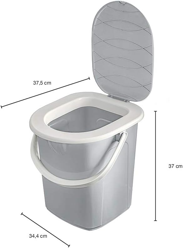 Mobile Campingtoilette mit Toilettenbeuteln, 22 L Single