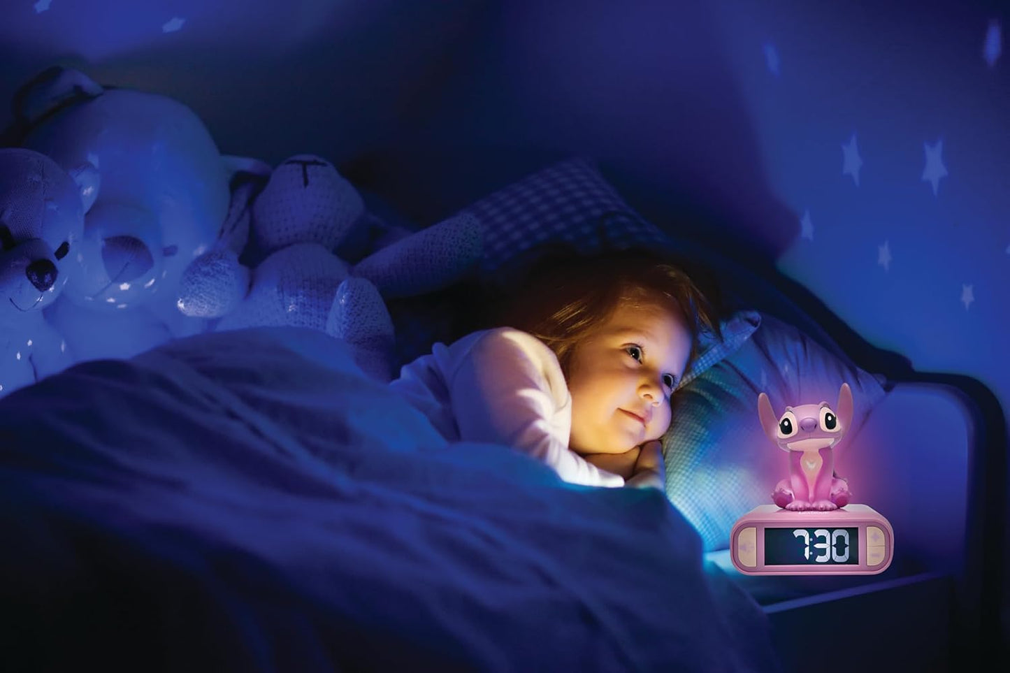 Disney Stitch Nachtlicht-Wecker mit Schlummerfunktion, Disney Stitch - Angel