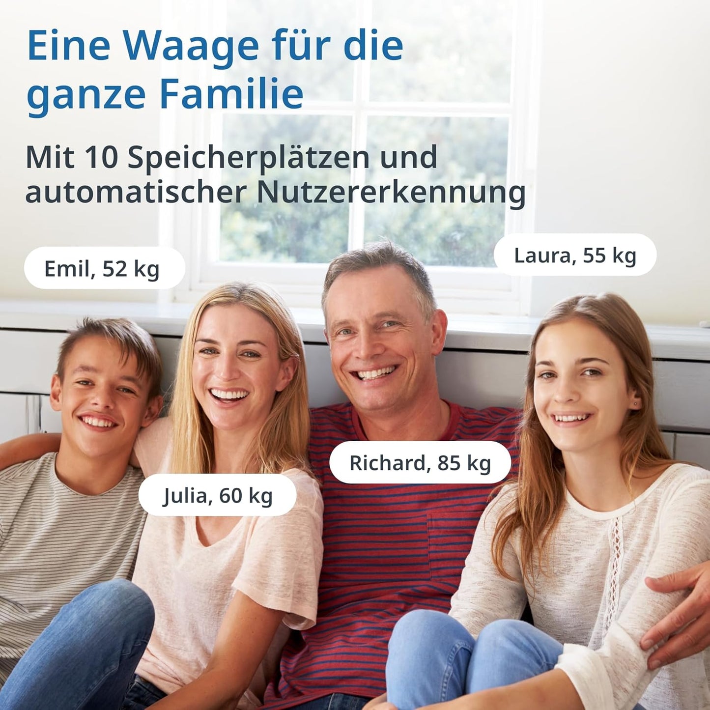 Körperfettwaage, Weiss