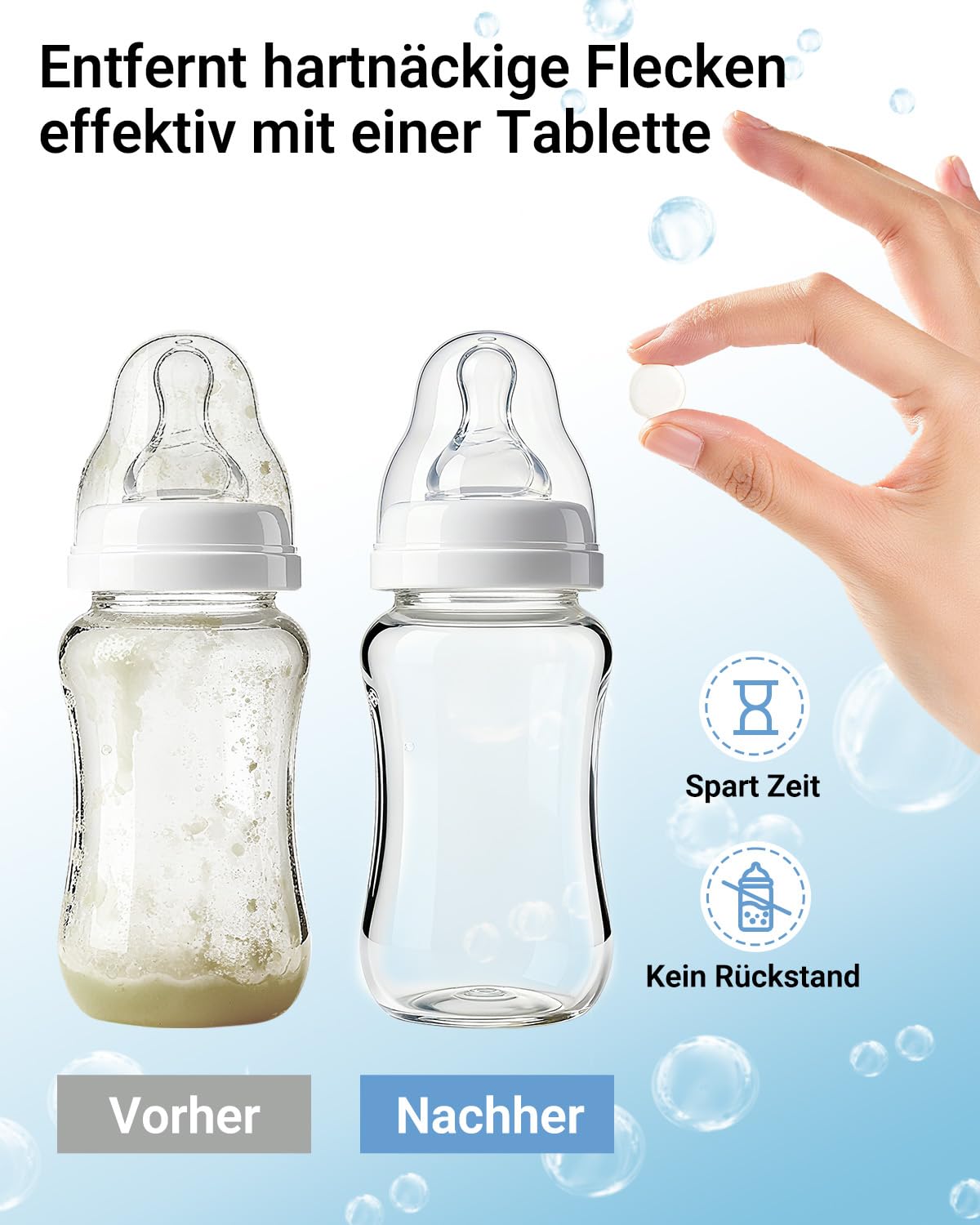 Flaschenreinigungs-Tabletten, 180 Stück