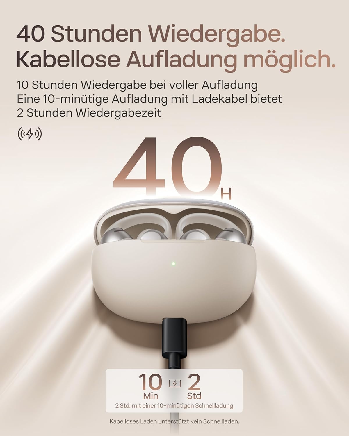 OpenDots One Open-Ear-Kopfhörer, Standard grau
