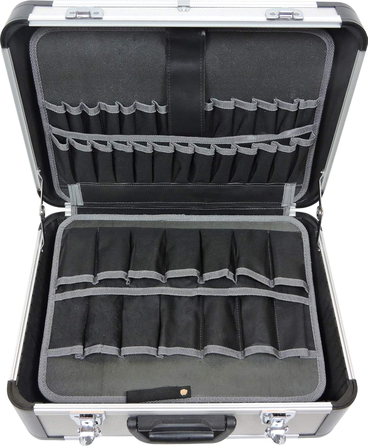 Werkzeugkoffer mit Facheinteilung und 56 Taschen, 700-L - mit 2 Paletten mit Einstecktaschen
