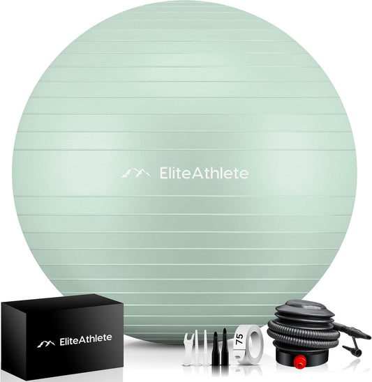 Ergonomischer Gymnastikball mit Anti-Burst-System 75cm, Pastell Mint 75cm