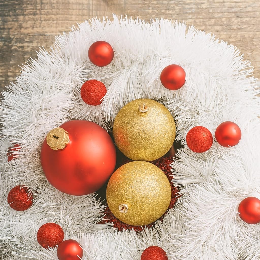 5 Stück Weihnachtsgirlanden, 5x weiss