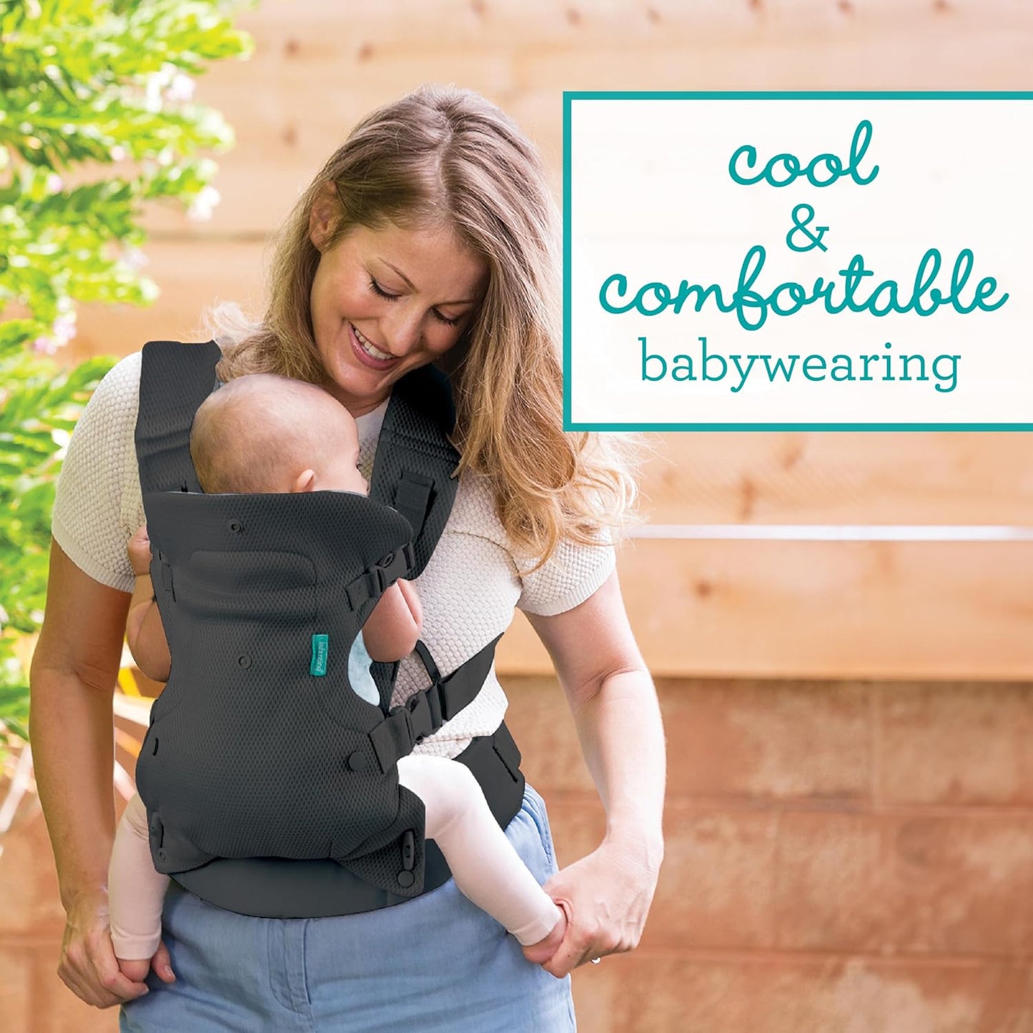 4-in-1 Babytrage mit Lordosenstütze und Kopfstütze, Dark Grey