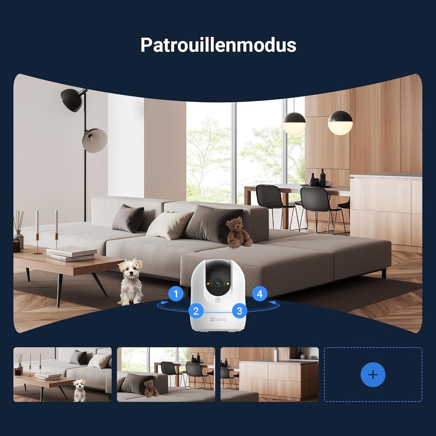 4K Überwachungskamera C6N G1 mit 360° Schwenk & Zoom-Tracking, G1 4k