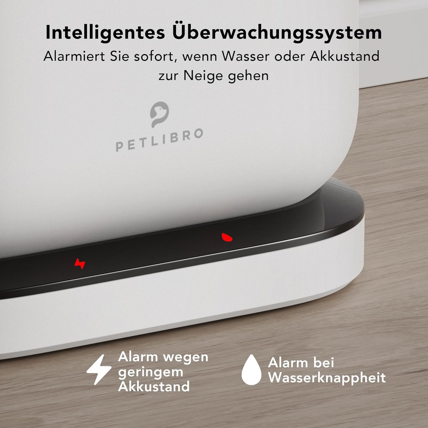 Trinkbrunnen PLWF115, a. Weiss - Batteriebetriebener