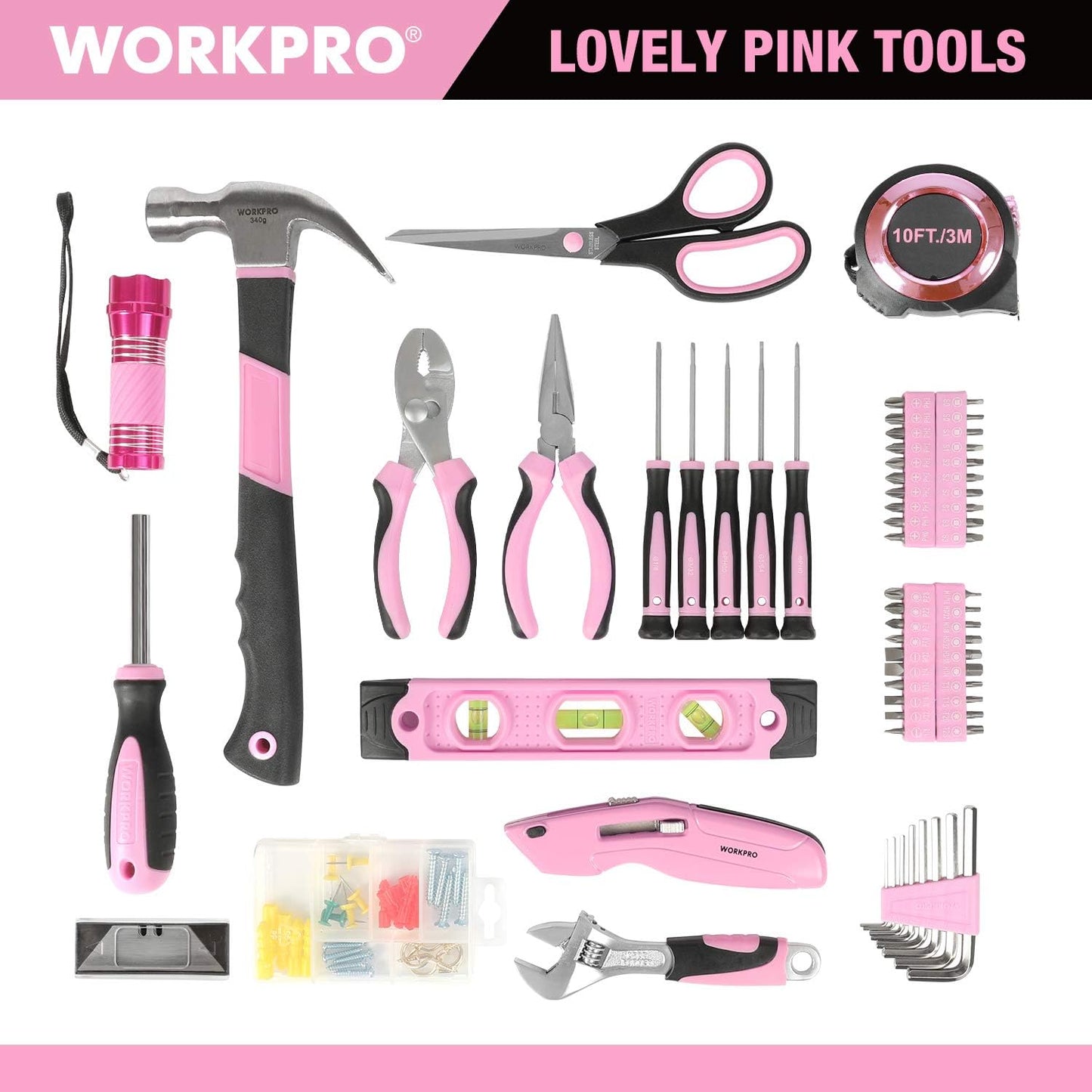 Pink Werkzeug-Set