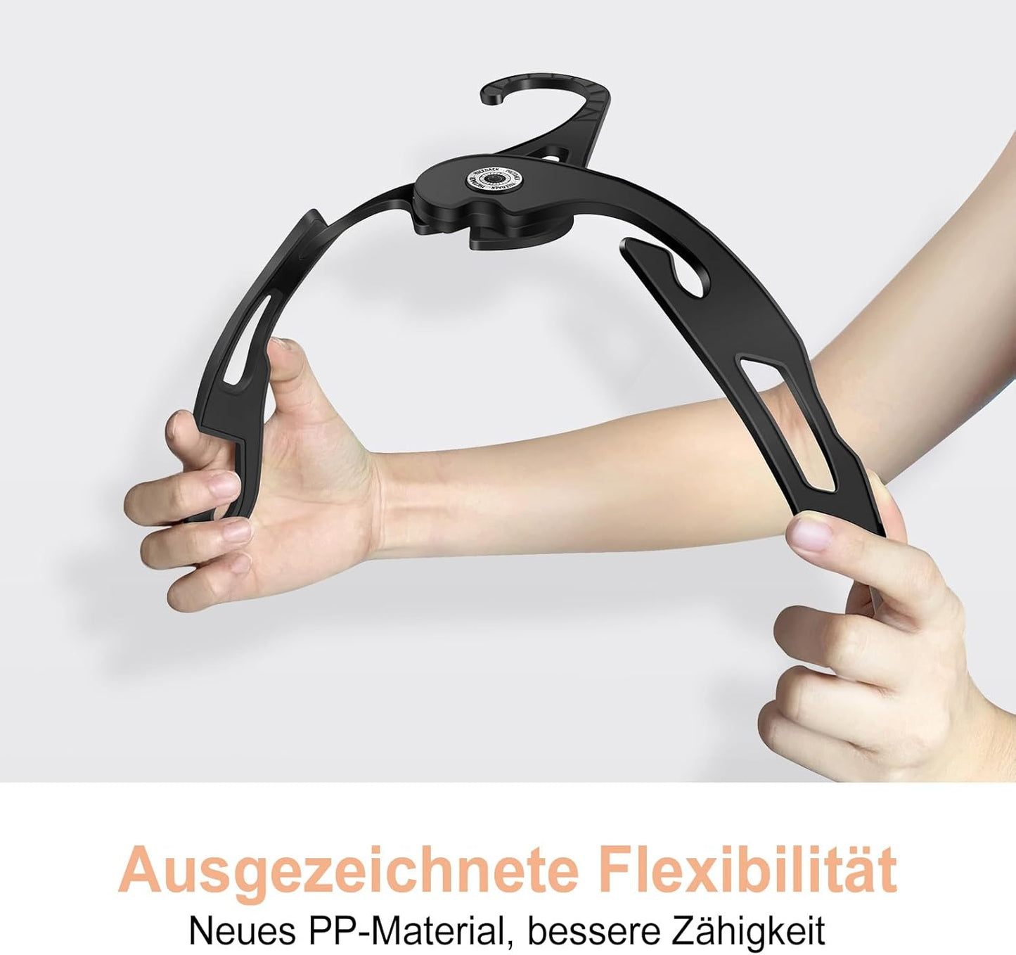 Faltbare Reise-Kleiderbügel im 6er Set, 3 Pack Weiß+3 Pack Schwarz