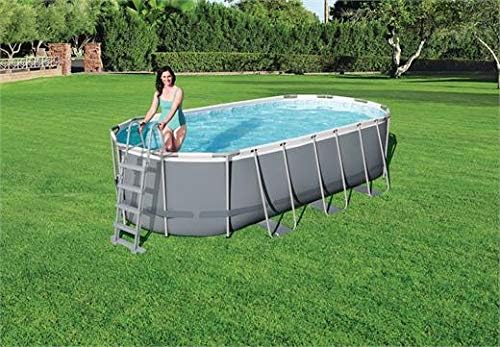 Hochklappbare Poolleiter mit Kindersicherung, Höhe: 122 cm