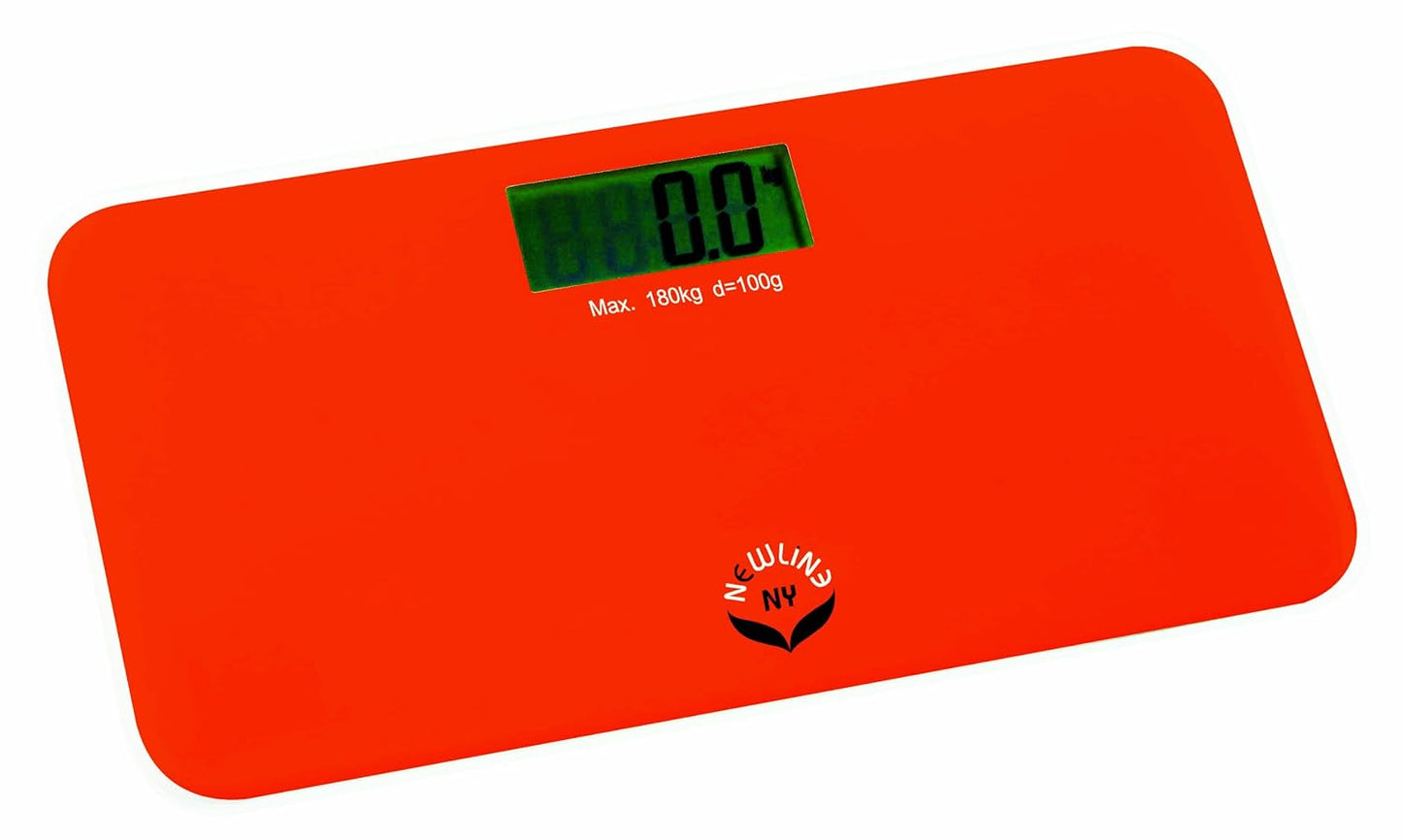 Mini Personenwaage mit Reisetasche, Rot Orange