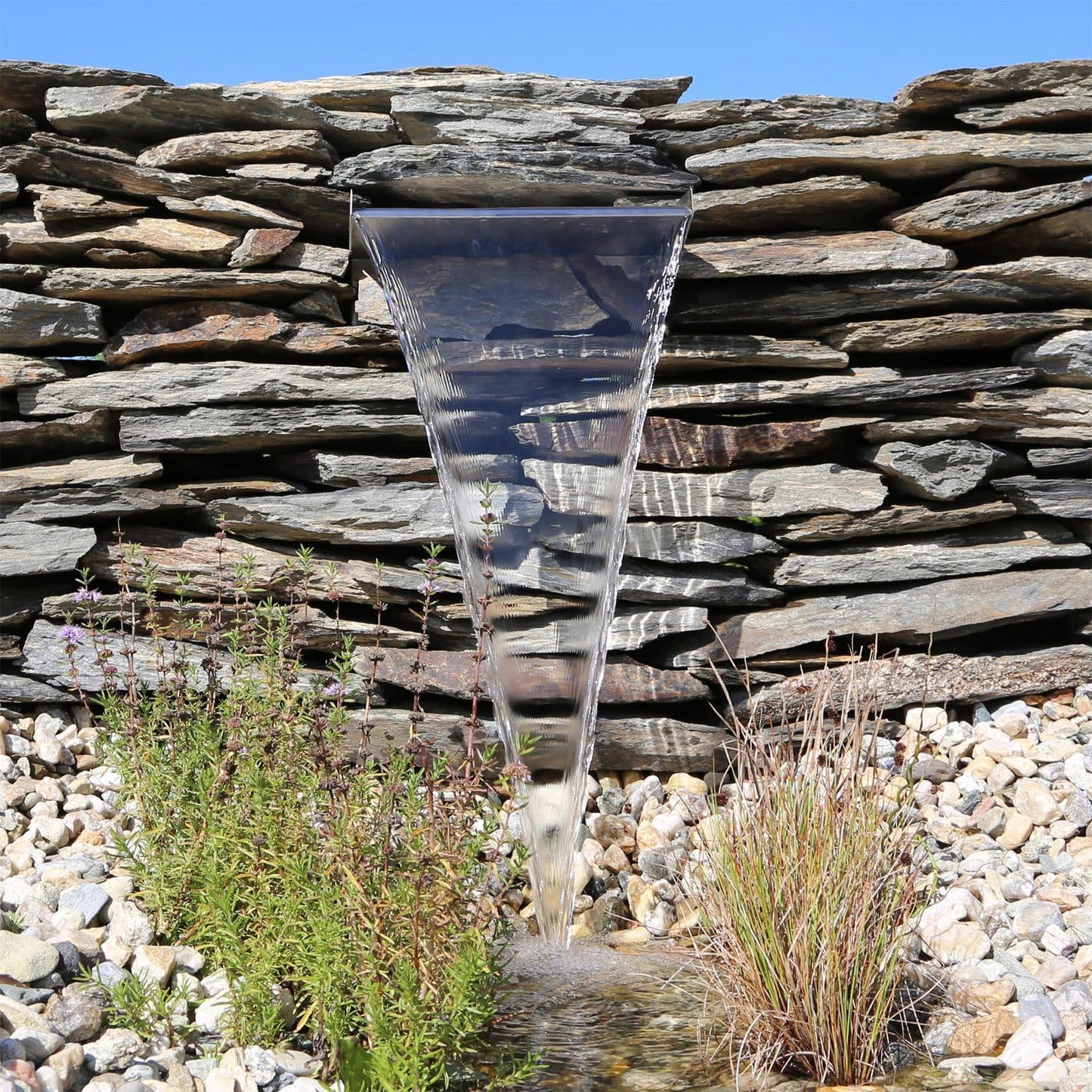 Wasserfall-Element für Garten & Teich (30 cm breit)
