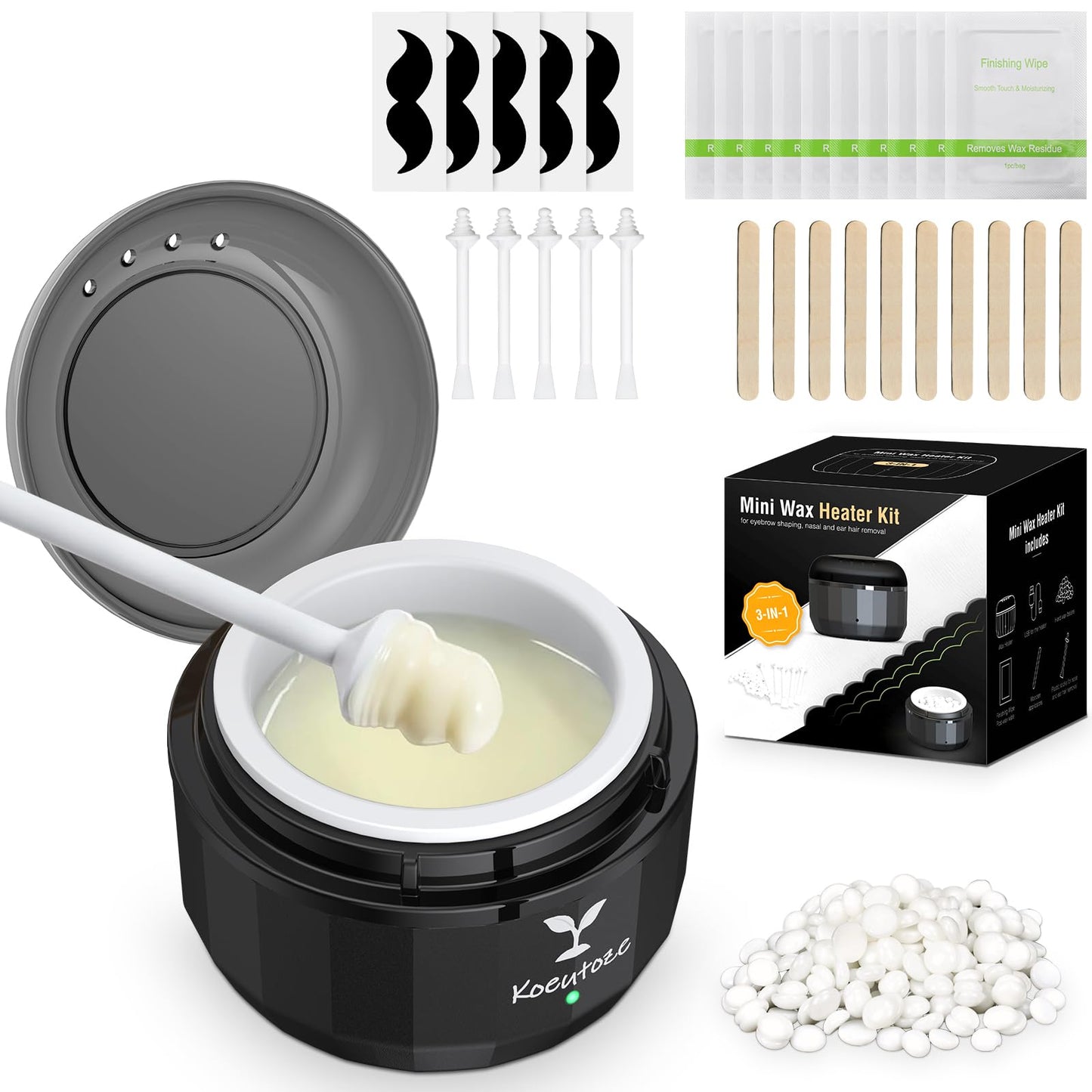 Nasenhaarentferner Waxing Kit mit Zubehör