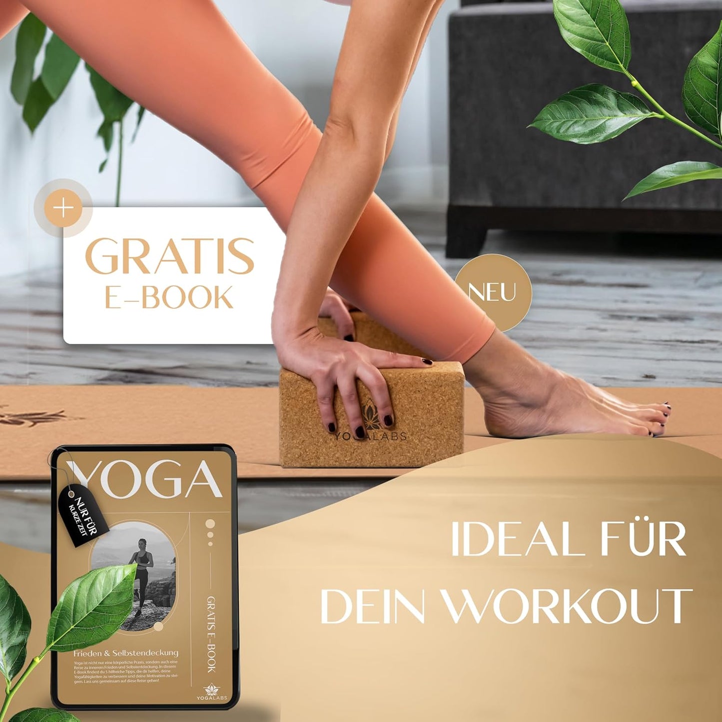 Yoga Block Set, 2 Stück