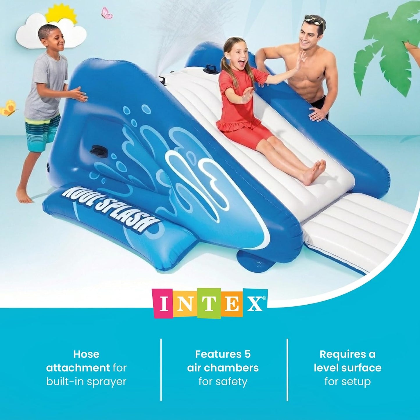 Aufblasbare Wasserrutsche Kool Splash