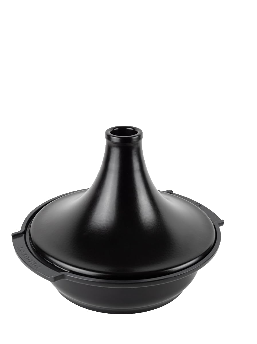 Tajine-Topf für alle Herdarten, Schwarz Satin