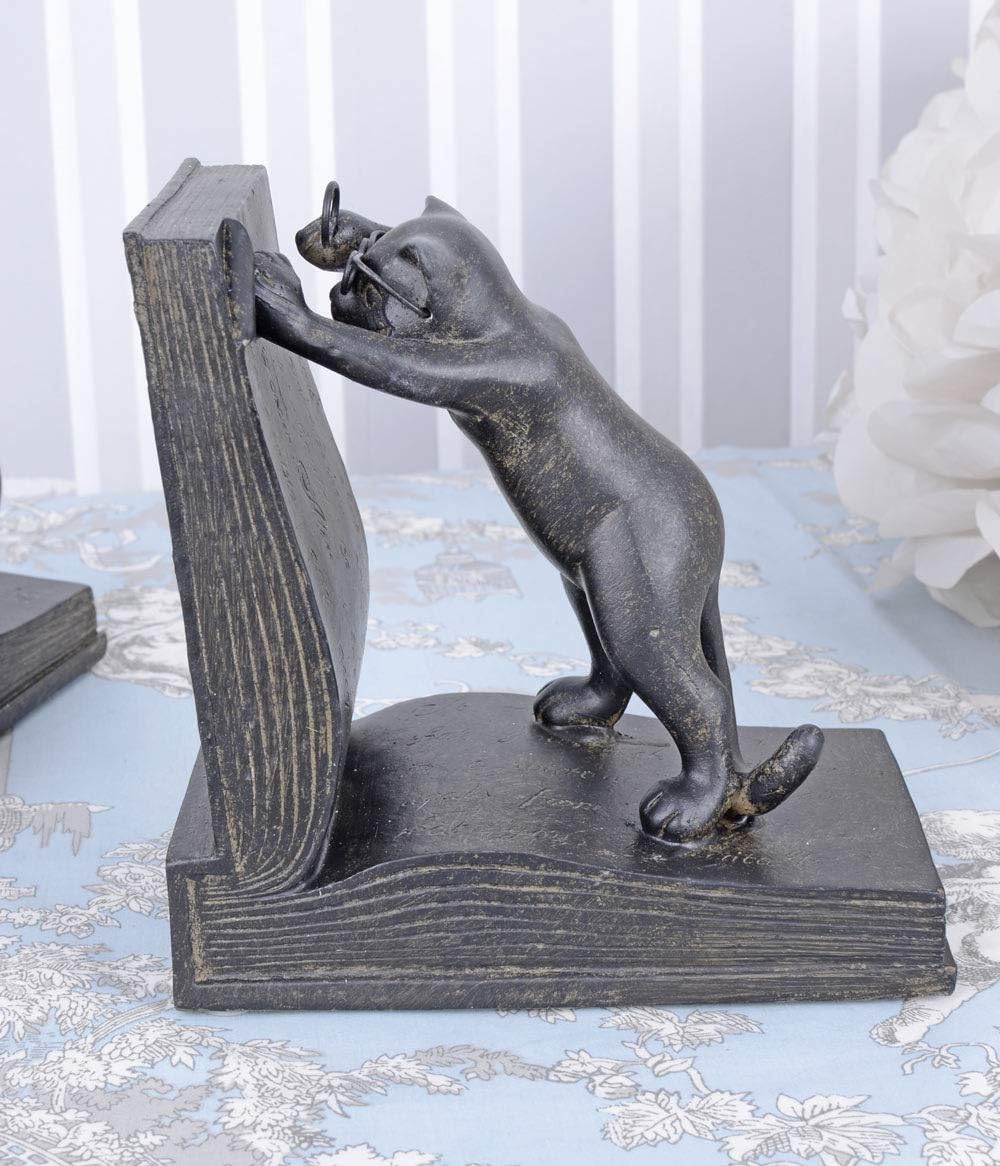 2-teiliges Buchstützen-Set Katzenfiguren Copia