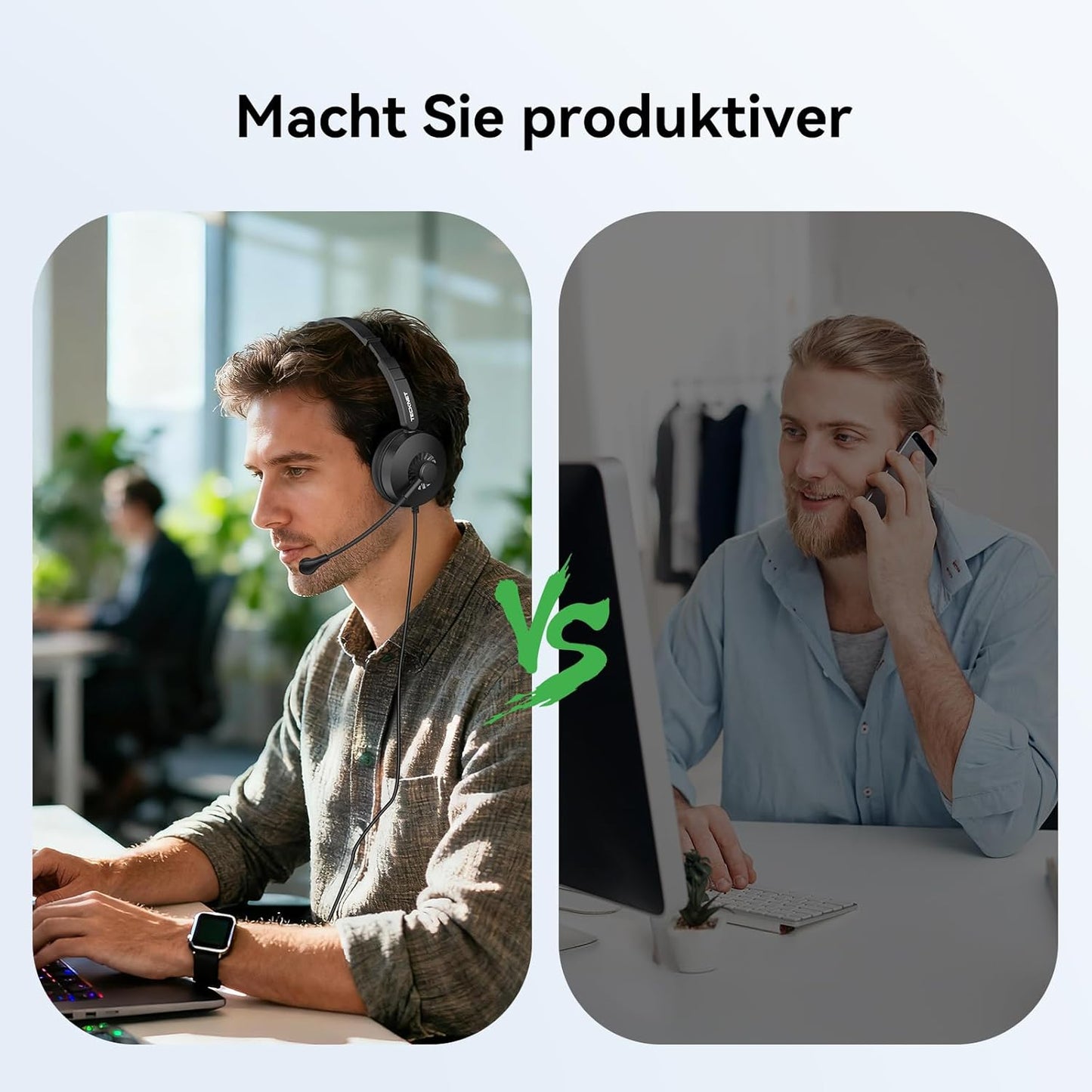 Headset mit Mikrofon, Deep Black