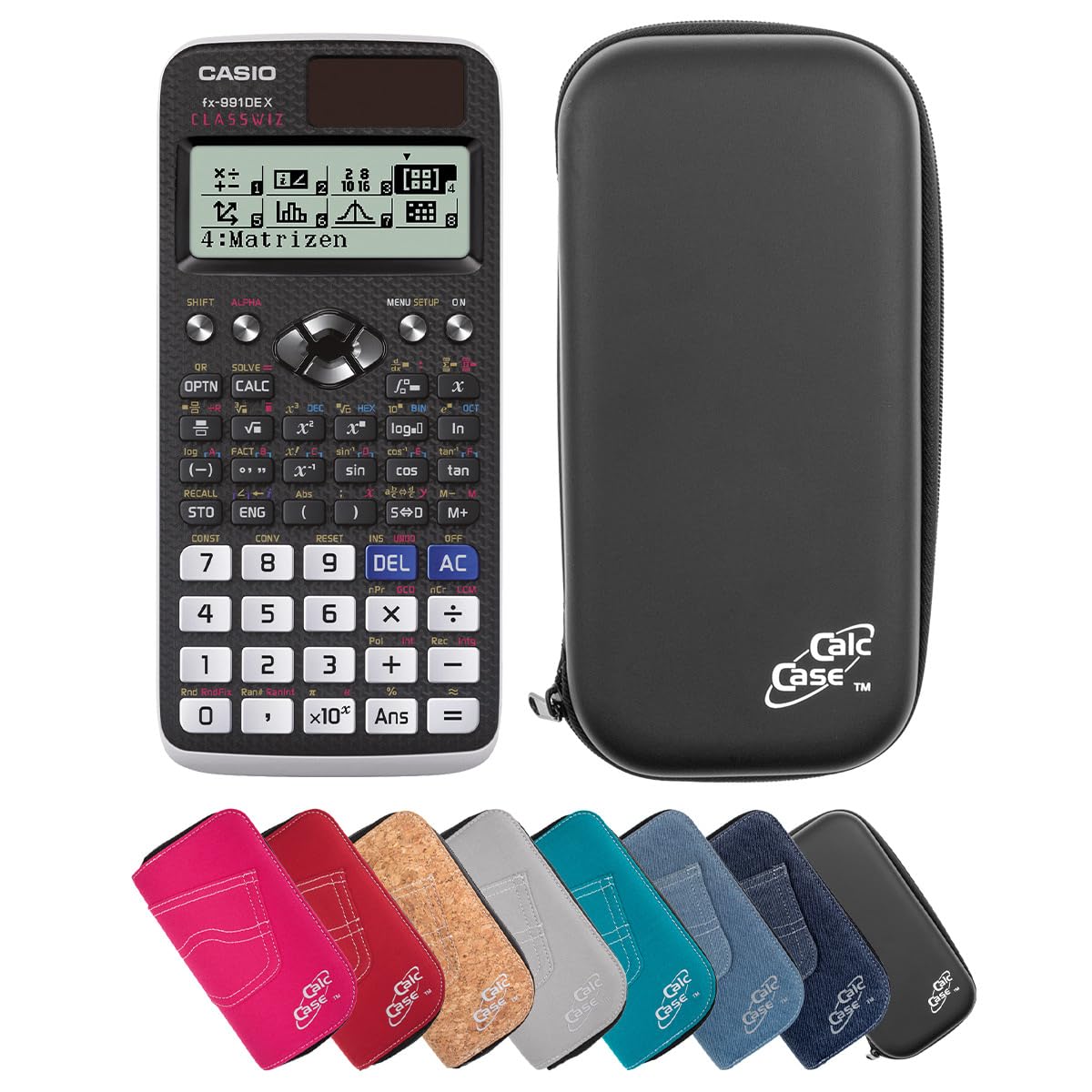 FX 991DE X Rechner mit Schutztasche, Schwarz
