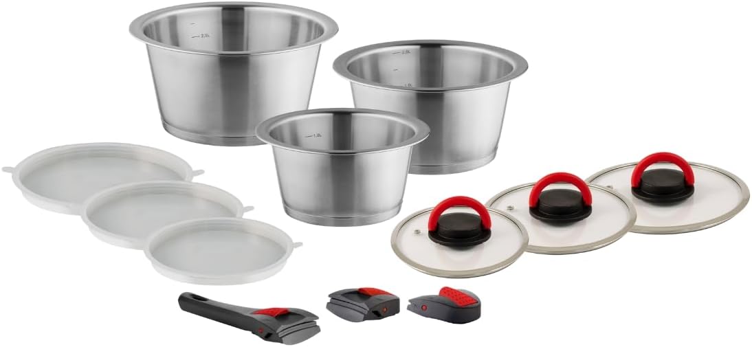 12-teiliges Kochtopfset Quick Clack Pro