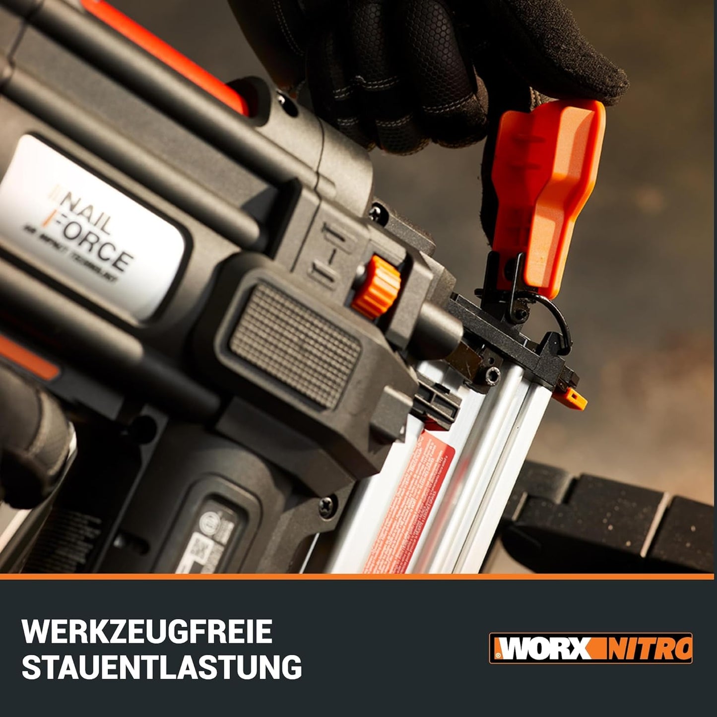 WX842.9 Nitro Akku-Nagler, Nagler Für Nägel bis 50mm - Nitro Version ohne Akku & Ladegerät