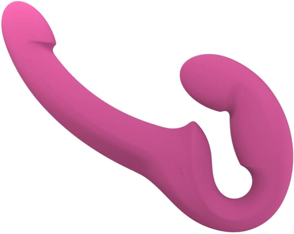 Strapless Doppeldildo SHARE LITE aus Silikon, Blackberry