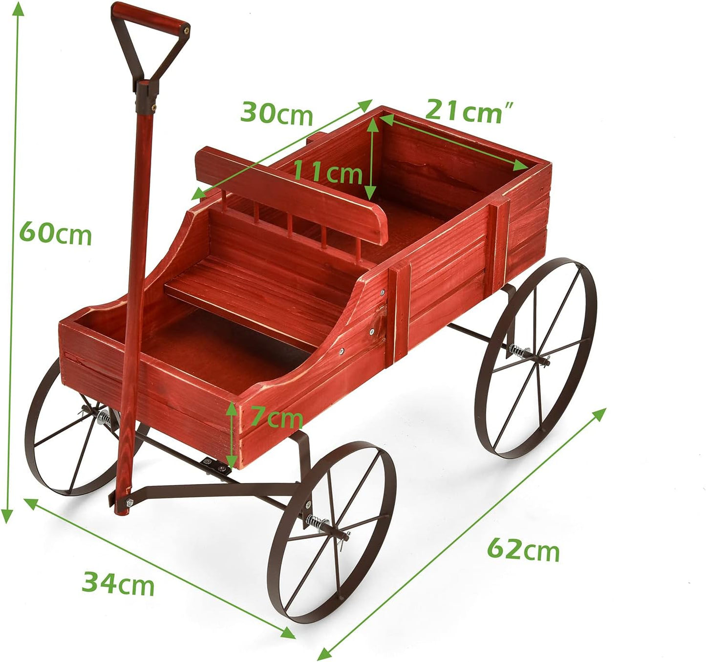Blumenwagen, Rot