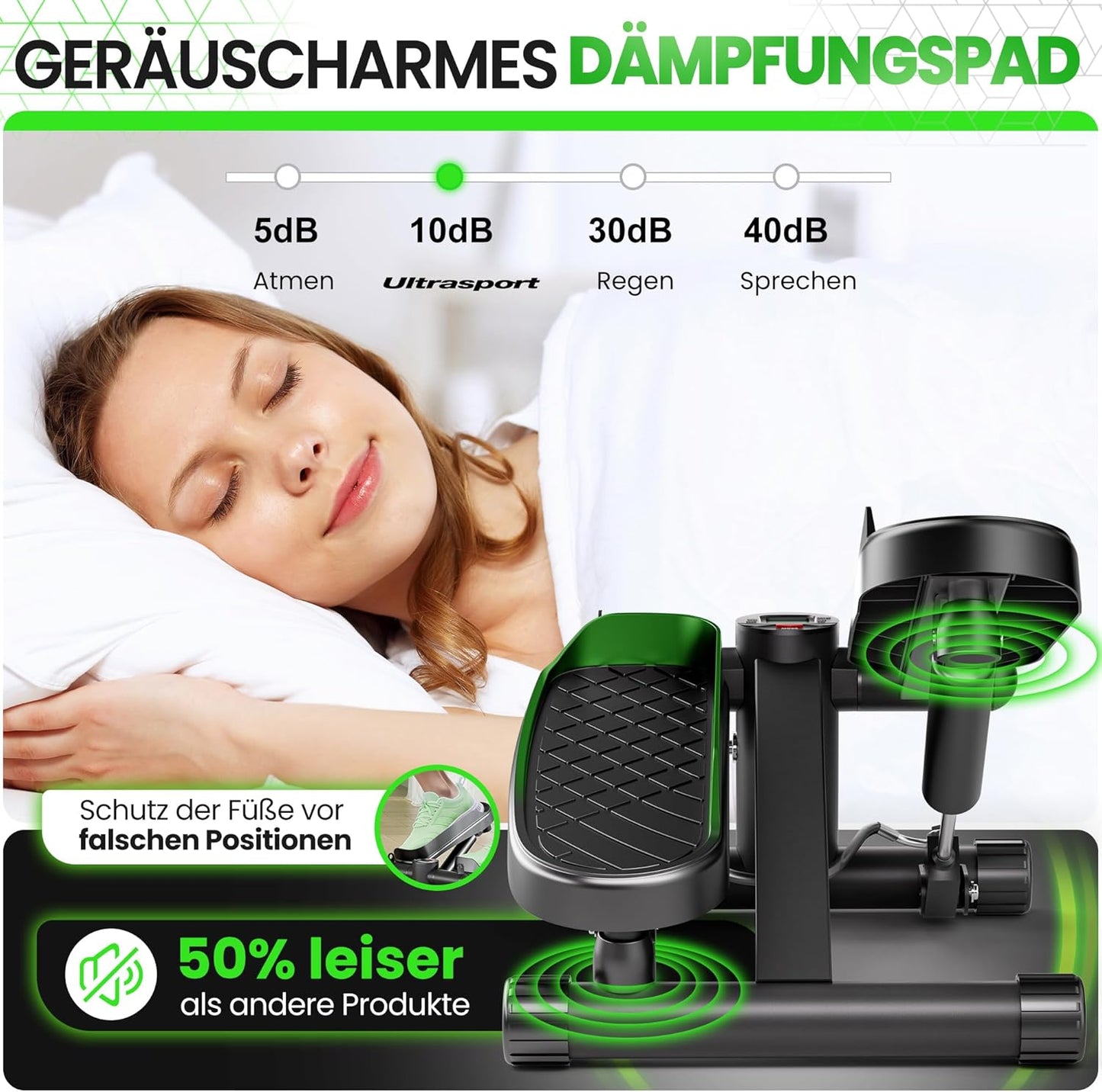 Stepper mit Power Ropes und LCD-Display