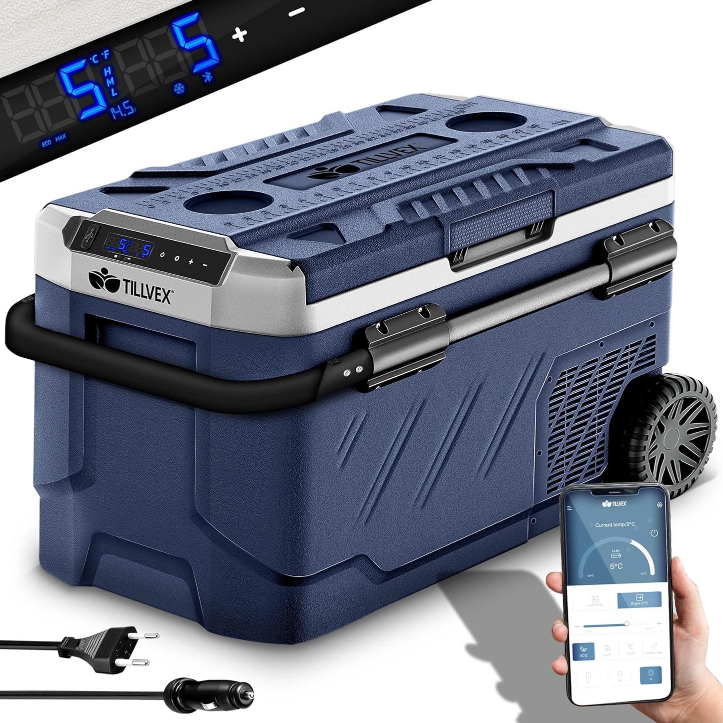 Elektrische Thermobox, 41 Liter Navyblau
